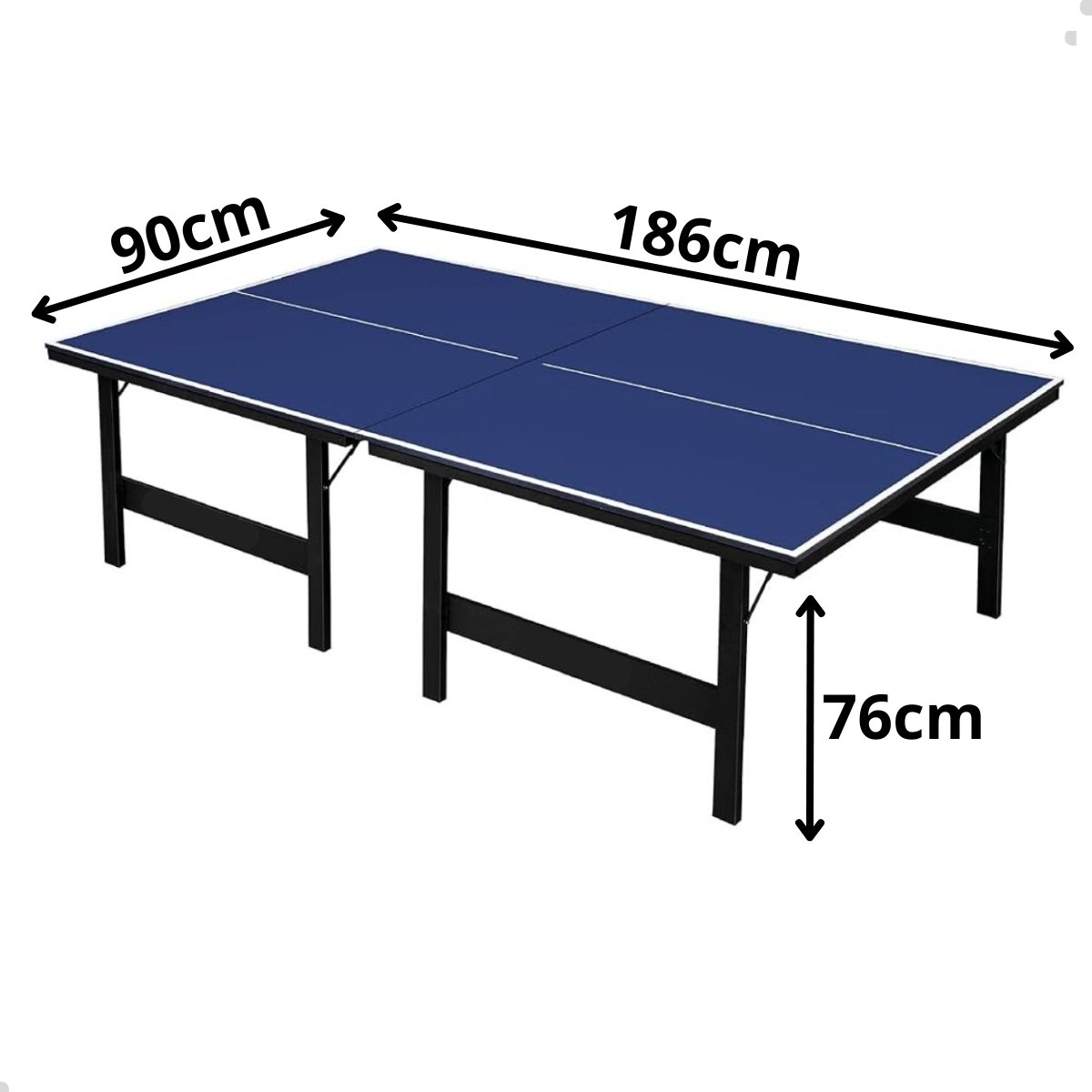 Kit Tenis de Mesa de Ping Pong Juvenil 15mm Mdf Sports Mania - Azul - 3