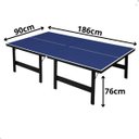 Ver imagem 3 de Kit Tenis de Mesa de Ping Pong Juvenil 15mm Mdf Sports Mania - Azul