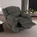 Ver imagem 1 de Poltrona do Papai Reclinável Sala de Cinema Madrid Power Elétrica Massagem USB Linho Chumbo G26 Gran