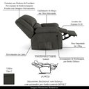 Ver imagem 3 de Poltrona do Papai Reclinável Sala de Cinema Madrid Power Elétrica Massagem USB Linho Chumbo G26 Gran