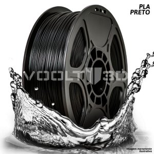 Filamento Impressão 3d Voolt Pla Preto 1kg