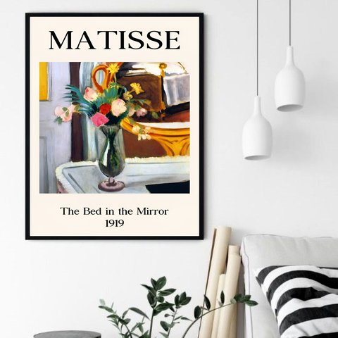 Quadro Decorativo Matisse The Bed - 70x50cm:moldura Preta