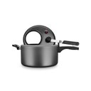 Ver imagem 3 de Panela de Pressão com Visor de Vidro Superior Fechamento Interior 6,0l Grafite Mta