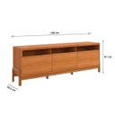 Ver imagem 3 de Rack Bancada para TV de até 70" 1 Porta 2 Gavetas 1.9 Elisa Jequitiba