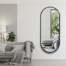 Espelho Grande Corpo Inteiro Oval com Moldura em Metal Industrial 150 X 40 Cm - 2