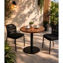 Ver imagem 1 de Mesa Bistrô Redonda 90cm Diâmetro Moderno e Funcional:preto