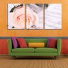 Quadro Decorativo 68x126 rosa branca na partitura - 2