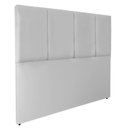 Ver imagem 1 de Cabeceira Módulos Almofadada para Cama Luxo Clean Corino Rbl:solteiro Tradicional/branco