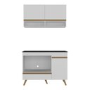 Ver imagem 6 de Armário de Cozinha Modulada Compacta 105cm com Balcão para Cooktop Veneza Multimóveis MP2260