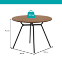 Ver imagem 4 de Conjunto Sala de Jantar 4 Cadeiras Domani Preto Carraro