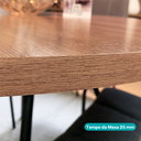 Ver imagem 5 de Conjunto Sala de Jantar 4 Cadeiras Domani Preto Carraro