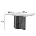 Ver imagem 5 de Mesa Olimpia 120mm Mdf Vidro Canto Reto Com 4 Cadeiras