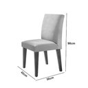 Ver imagem 4 de Mesa Olimpia 120mm Mdf Vidro Canto Reto Com 4 Cadeiras