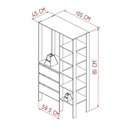 Ver imagem 3 de Closet 3 Gavetas Db001 Branco