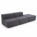 Ver imagem 4 de Sofá Modular 3 Lugares com Apoio de Pés Kappesberg Boucle Titanio