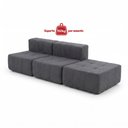 Ver imagem 7 de Sofá Modular 3 Lugares com Apoio de Pés Kappesberg Boucle Titanio