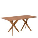 Ver imagem 7 de Conjunto Sala de Jantar Mesa 6 Cadeiras MDF Madeira Maciça 180cm Cacau Palmas Marrom