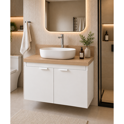 Gabinete para Banheiro Suspenso Jardins 100% MDF 15mm