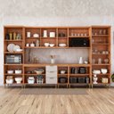 Ver imagem 4 de Cozinha Modulada 8 Peças em MDF Elena Cinamomo Off White