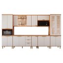 Ver imagem 2 de Cozinha Modulada 8 Peças em MDF Elena Cinamomo Off White