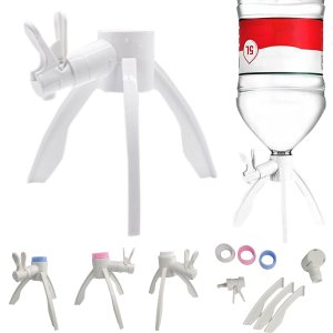 Suporte Dispenser Garrafa De Agua 6 Litros Portatil Acampamento Cozinha Casa Multiuso Leva pro pet B