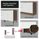 Ver mais imagens de Balcão Madesa Stella 60 cm 1 Porta Rustic/Branco