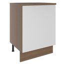 Ver imagem 1 de Balcão Madesa Stella 60 cm 1 Porta Rustic/Branco