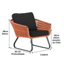 Ver imagem 5 de Conjunto Poltronas, Namoradeira e Mesa Milão Trama Original