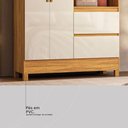 Ver mais imagens de Guarda-Roupa Solteiro Midi Capelinha 2 Portas 2 Gavetas com Espelho Cinamon/Off White - Demóbile