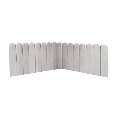 Cabeceira Painel Cama Queen Box Nuvem Suede Sandy 160 cm:Cinza Claro