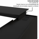 Ver imagem 4 de Mesa Diretor Dinâmica em L 2,00 m X 1,70 m com Tampo e Pés Painel Chanfrados e Armário Pedestal