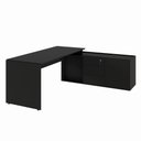 Ver imagem 2 de Mesa Diretor Dinâmica em L 2,00 m X 1,70 m com Tampo e Pés Painel Chanfrados e Armário Pedestal