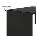 Ver imagem 5 de Mesa Diretor Dinâmica em L 2,00 m X 1,70 m com Tampo e Pés Painel Chanfrados e Armário Pedestal