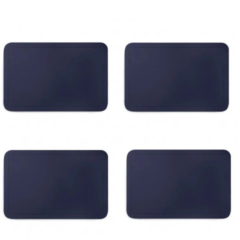 Jogo Americano Pvc 44 X 28,5 Marinho - 4 Unidades Utensilios do Chef