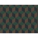 Ver imagem 2 de Papel de Parede Inspire Geométrico 3d Verde e Marrom 220358