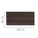 Ver imagem 2 de Painel Cabeceira Estofada Argentina 140cm Cama Box Casal Suede Marrom- Mabe Magazine