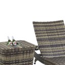 Ver mais imagens de 2 Espreguiçadeiras Bona e Mesa Grécia com Chaise em Alumínio Piscina, Jardim, Área - Trama Original