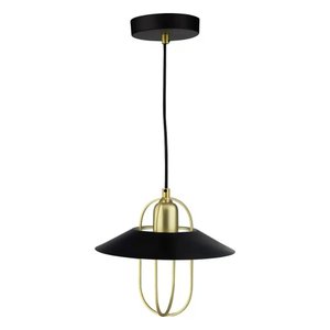 Pendente Blumenau 89301101 Brooklyn Preto C/ Dourado E-27