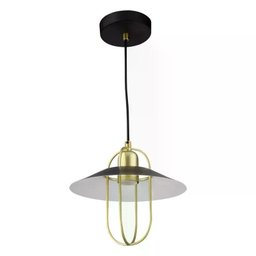 Pendente Blumenau 89301101 Brooklyn Preto C/ Dourado E-27 - 2