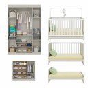 Ver imagem 5 de Quarto de Bebê Completo com Berço Americano 3 em 1 p/Colchão 130x70cm Encanto Multimóveis MP4581