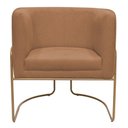 Ver imagem 6 de Kit 02 Poltronas Decorativas Betina Base Aço Ouro Fosco Bouclé Terracota - Nexta Casa