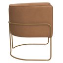 Ver imagem 7 de Kit 02 Poltronas Decorativas Betina Base Aço Ouro Fosco Bouclé Terracota - Nexta Casa