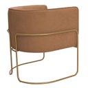 Ver mais imagens de Kit 02 Poltronas Decorativas Betina Base Aço Ouro Fosco Bouclé Terracota - Nexta Casa