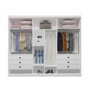Ver imagem 6 de Guarda Roupa Casal Luca 6 Portas 6 Gavetas Bom Pastor Branco