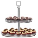 Ver imagem 2 de Kit 02 Porta Doces Baleiro Duplo 2 Andares Acrílico Cristal