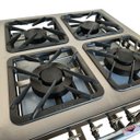 Ver imagem 2 de Fogão Industrial Diamond 4 Bocas 2qs 2qd Baixa Pressão Perfil 7 Inox 430 Cefaz