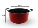 Ver imagem 3 de KIT 2 Caçarola Revestimento Antiaderente Dona Chefa 24 e 30cm Alça e Pomel em Baquelite Antitérmico
