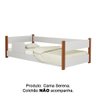 Cama Infantil Juvenil Serena + Grade de Proteção Lateral ? Branco/mel - 3