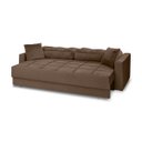 Ver imagem 1 de Sofá Cama Reclinável Retrátil 3 Lugares Zurique Marrom - Meu Estofado Sofá Cama Reclinável Retrátil 