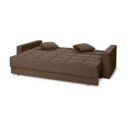 Sofá Cama Reclinável Retrátil 3 Lugares Zurique Marrom - Meu Estofado Sofá Cama Reclinável Retrátil  - 4